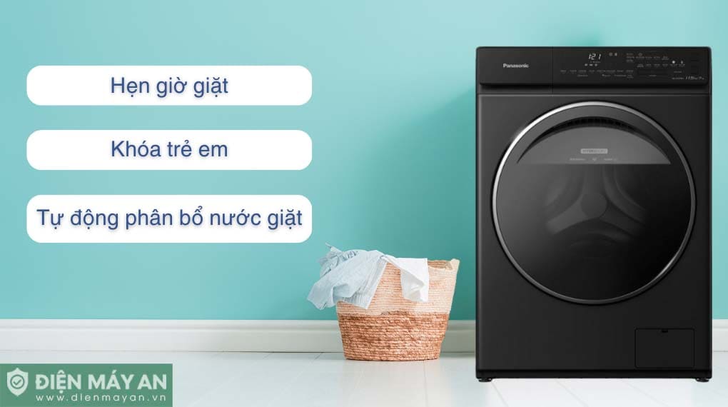 Máy giặt sấy Panasonic Inverter giặt 11.5 kg - sấy 7 kg NA-S157FW1BV